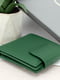 Шкіряний гаманець зелений на кнопці | 6679279 | фото 4