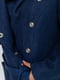 Пальто темно-синее с капюшоном на поясе | 6679566 | фото 6