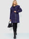 Пальто фіолетове на блискавці | 6679569 | фото 2