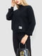 Стильный черный  свитер | 6679588 | фото 3