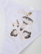 Труси стрінги білі з принтом | 6679618 | фото 2