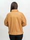 Куртка-рубашка кожаная песочная | 6679757 | фото 2