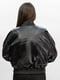 Куртка кожаная черная | 6679768 | фото 2