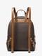 Рюкзак коричневый в принт | 6680012 | фото 2