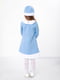 Блакитний новорічний комплект "Снігуронька": сукня та шапочка | 6683294 | фото 4