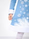 Блакитний новорічний комплект "Снігуронька": сукня та шапочка | 6683294 | фото 5