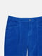 Вельветовые брюки ярко-синего цвета | 6683478 | фото 3