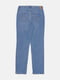 Синие джинсы прямого кроя на средней посадке | 6683496 | фото 2