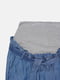 Брюки для беременных синего оттенка под джинс | 6683514 | фото 3