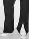 Черные брюки из эластичного трикотажа с разрезами | 6683520 | фото 4