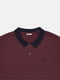 Бордовая хлопковая футболка-поло с вышитым лого | 6683550 | фото 3