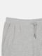 Серые хлопковые пижамные брюки с эластичными манжетами | 6683561 | фото 3