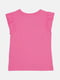 Розовая хлопковая футболка с рисунком | 6683570 | фото 2