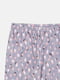 Сиреневые пижамные штаны в принт на резинке | 6683578 | фото 3