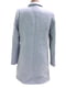 Сіре пальто із плетеної тканини з вовною у складі | 6683603 | фото 2
