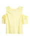 Блуза с открытыми плечами желтого цвета | 6683605