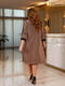 Блискуча сукня А-силуету бронзового кольору із мереживом | 6684084 | фото 5