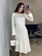 Сукня А-силуету молочного кольору | 6684088 | фото 4