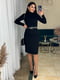 Платье-свитер черное | 6684103 | фото 7