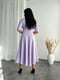 Платье А-силуэта лавандового цвета | 6684137 | фото 4