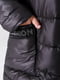 Пальто стеганное черное | 6684206 | фото 3