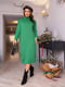 Сукня-светр зелена | 6684557