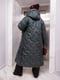 Пальто стьобане смарагдового кольору | 6684588 | фото 2