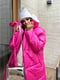 Пальто стьобане рожеве | 6684592 | фото 2