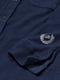 Флисовая синяя куртка-рубашка на пуговицах | 6685264 | фото 5