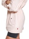 Куртка-парка розовая со крытым регулируемым шнурком | 6685302 | фото 4