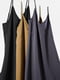 Платье-миди в бельевом стиле черное с регулируемыми бретелями | 6685347 | фото 5