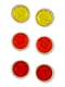 Набор серег с выгравированным логотипом GUESS (3 пары) | 6685362