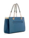 Синяя сумка с золотистой монограммой бренда | 6685367 | фото 3