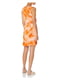 Платье оранжевое с принтом тай-дай | 6685383 | фото 2
