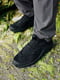 Текстильні чорні кросівки із замшевими вставками | 6685475 | фото 4