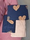 Комплект постельного белья сине-бежевого цвета семейный | 6685493 | фото 2
