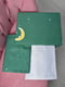 Комплект постельного белья бело-зеленого цвета двуспальный | 6685502 | фото 2