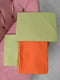 Комплект постельного белья оранжево-салатового цвета евро | 6685513 | фото 2