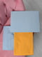 Комплект постельного белья желто-голубого цвета двуспальный | 6685529 | фото 2