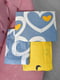 Комплект постельного белья желто-голубого цвета евро | 6685533 | фото 2