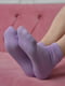 Шкарпетки стрейч бузкового кольору | 6685639 | фото 2