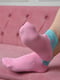 Шкарпетки стрейч рожевого кольору | 6685647 | фото 2