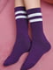 Шкарпетки високі темно-фіолетові | 6685683