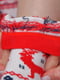 Шкарпетки новорічні біло-червоні з принтом | 6685703 | фото 3