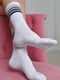 Носки высокие белые с полосками | 6685729 | фото 2