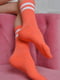 Шкарпетки високі коралового кольору | 6685741 | фото 2