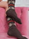 Шкарпетки з малюнком темно-коричневого кольору | 6685747 | фото 2