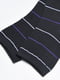 Шкарпетки демісезонні чорні в смужку | 6685766 | фото 2
