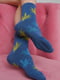 Шкарпетки демісезонні сині з принтом | 6685770 | фото 2