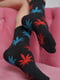 Шкарпетки демісезонні чорні з принтом | 6685772 | фото 2